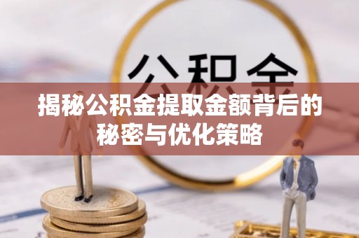 老河口揭秘公积金提取金额背后的秘密与优化策略