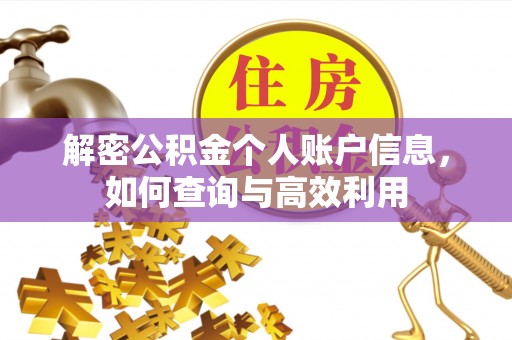 老河口解密公积金个人账户信息，如何查询与高效利用