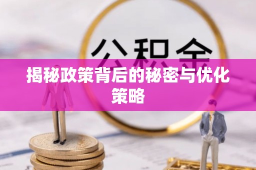 老河口揭秘政策背后的秘密与优化策略
