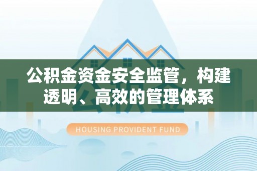老河口公积金资金安全监管，构建透明、高效的管理体系