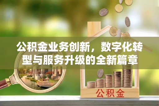 老河口公积金业务创新，数字化转型与服务升级的全新篇章