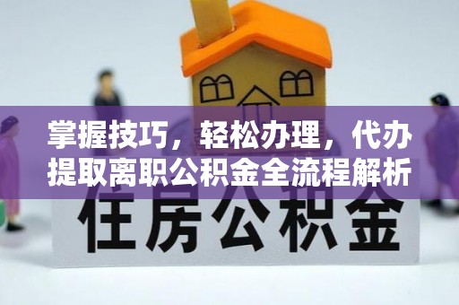 老河口掌握技巧，轻松办理，代办提取离职公积金全流程解析