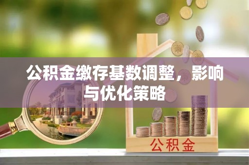 老河口公积金缴存基数调整，影响与优化策略