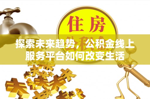 老河口探索未来趋势，公积金线上服务平台如何改变生活