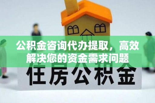 老河口公积金咨询代办提取，高效解决您的资金需求问题