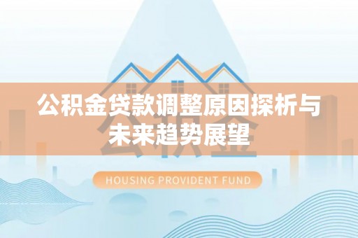 老河口公积金贷款调整原因探析与未来趋势展望