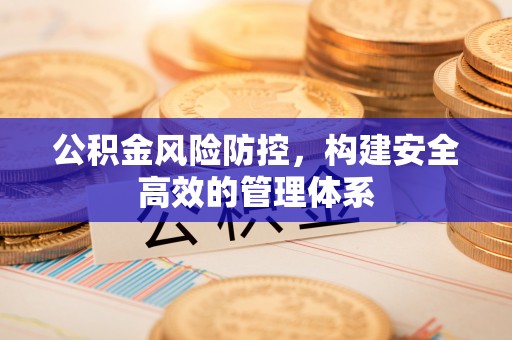 老河口公积金风险防控，构建安全高效的管理体系