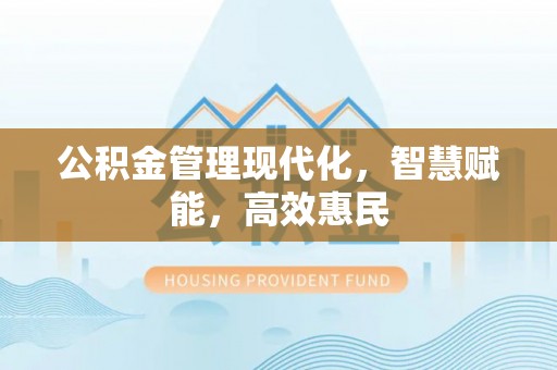 老河口公积金管理现代化，智慧赋能，高效惠民